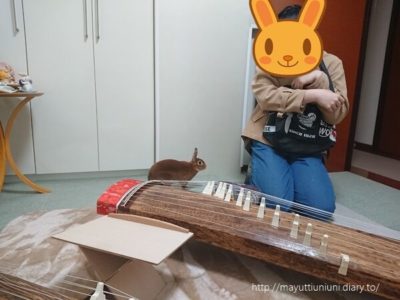 大好きな生徒さんが来て嬉しそうなうに