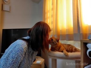 元生徒さんとラテ